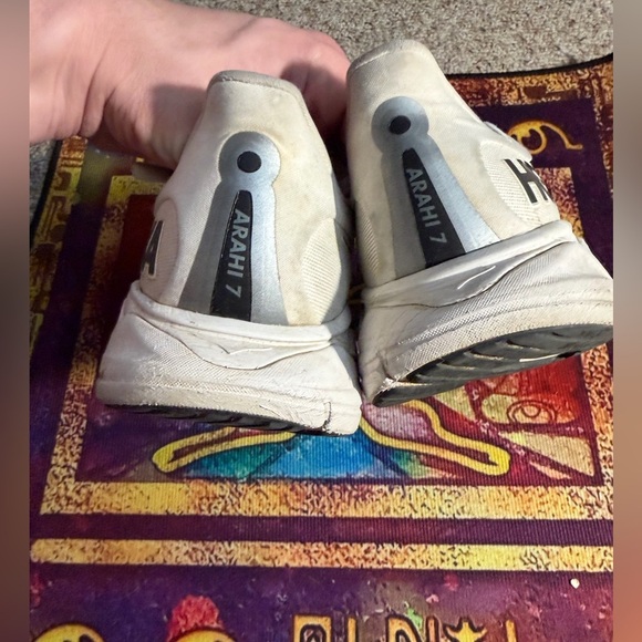Hoka Arahii 7 White Athletic Sneakers for Running or long Walks main image 4